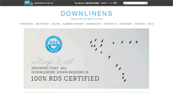 Desktop Screenshot of downlinens.com